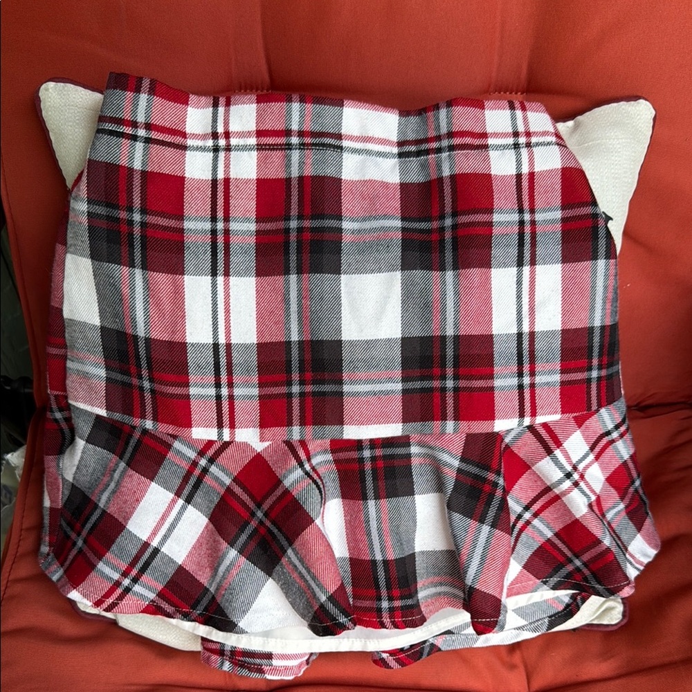 1989 Place Red and Black Skater Mini Skirt